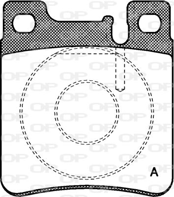 OPEN PARTS Комплект тормозных колодок, дисковый тормоз BPA0407.00